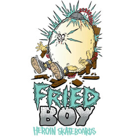 heroin heroin fried boy sticker