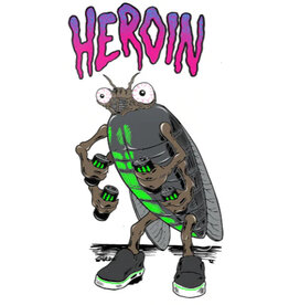 heroin heroin fried boy swampy sticker