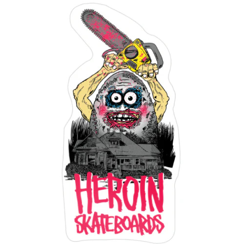 heroin heroin fried boy teggxas sticker