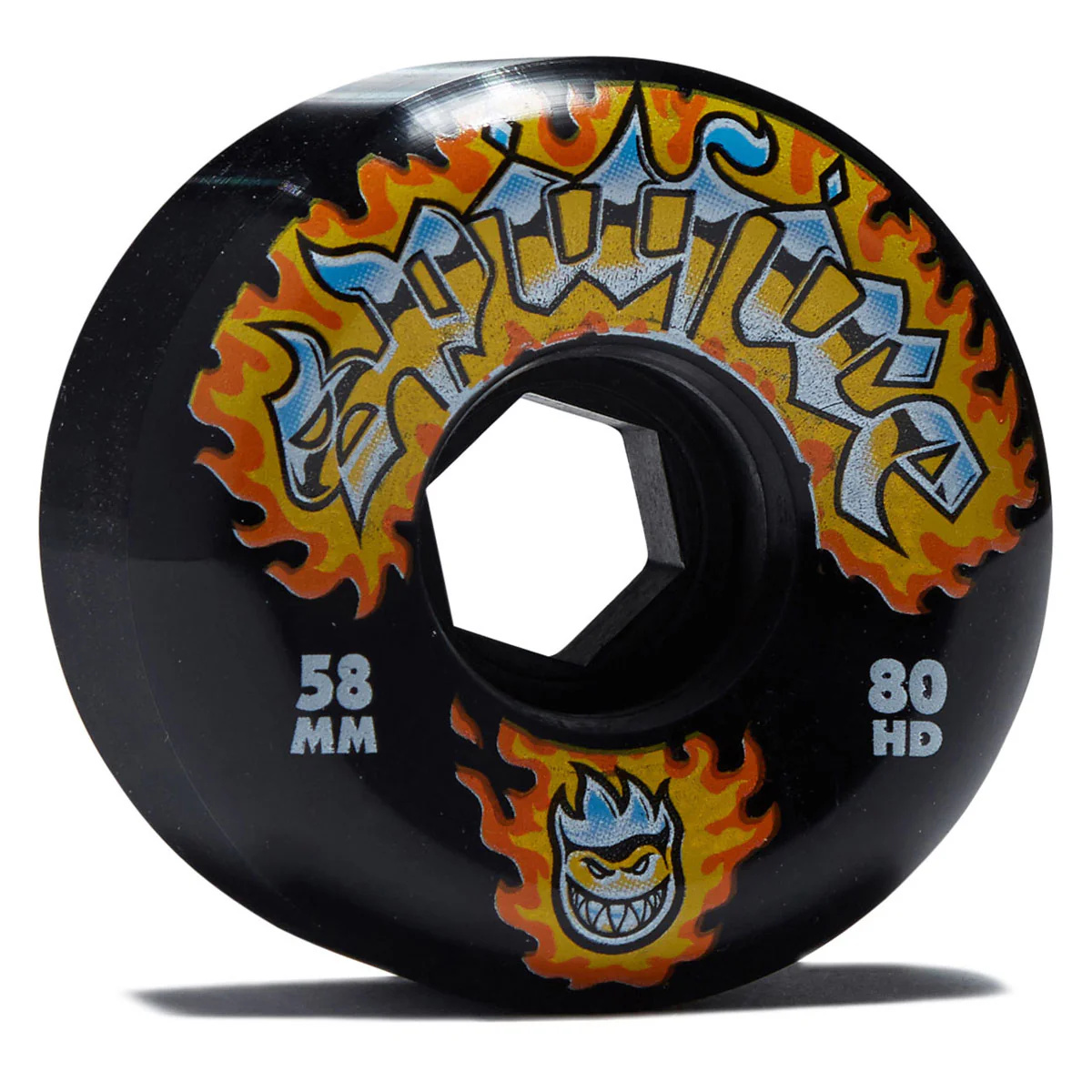 spitfire spitfire 80 HD chrome venom conical full 58mm black wheels