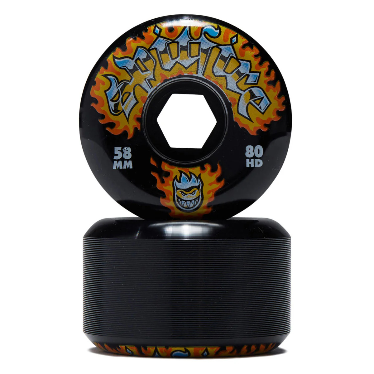 spitfire spitfire 80 HD chrome venom conical full 58mm black wheels