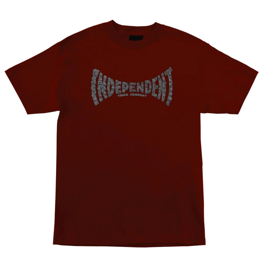 independent independent skull span heavyweight tee