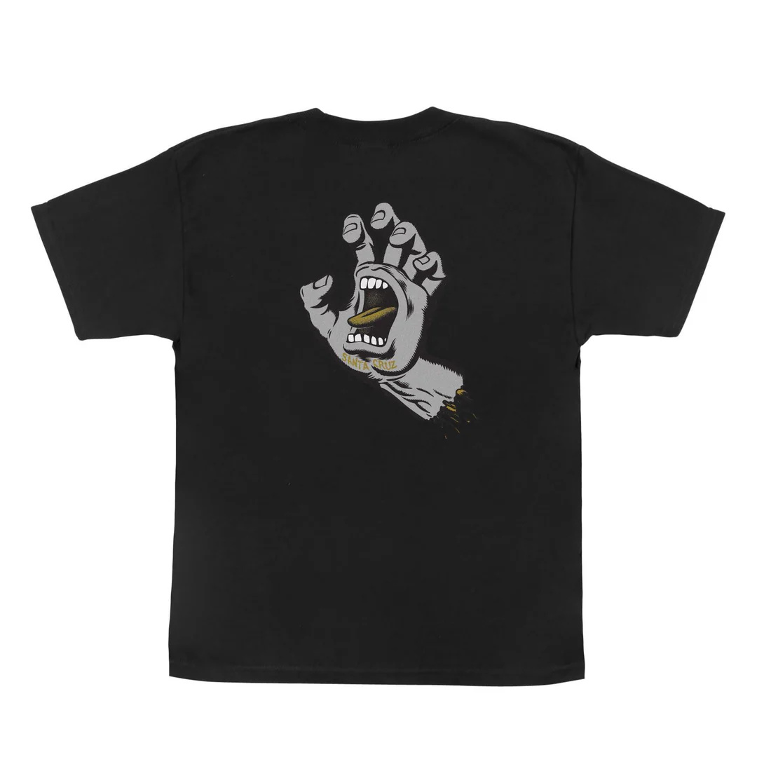 santa cruz santa cruz youth screaming hand tee
