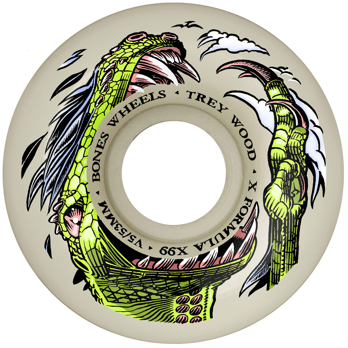 bones bones x formula wood dino sortas 99a 53mm v5 sidecut wheels