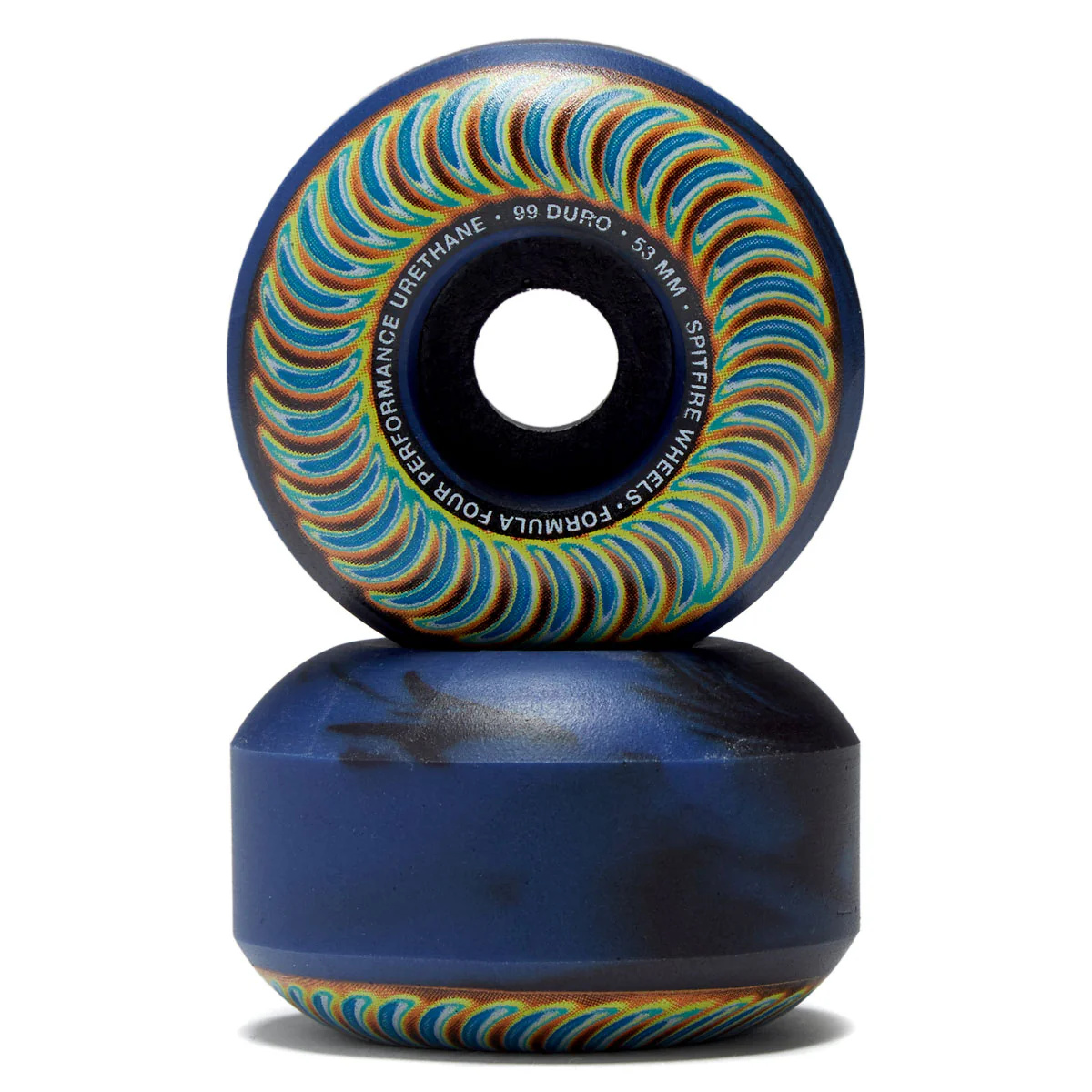 spitfire spitfire f4 99 radioactive classic swirl 53mm wheels