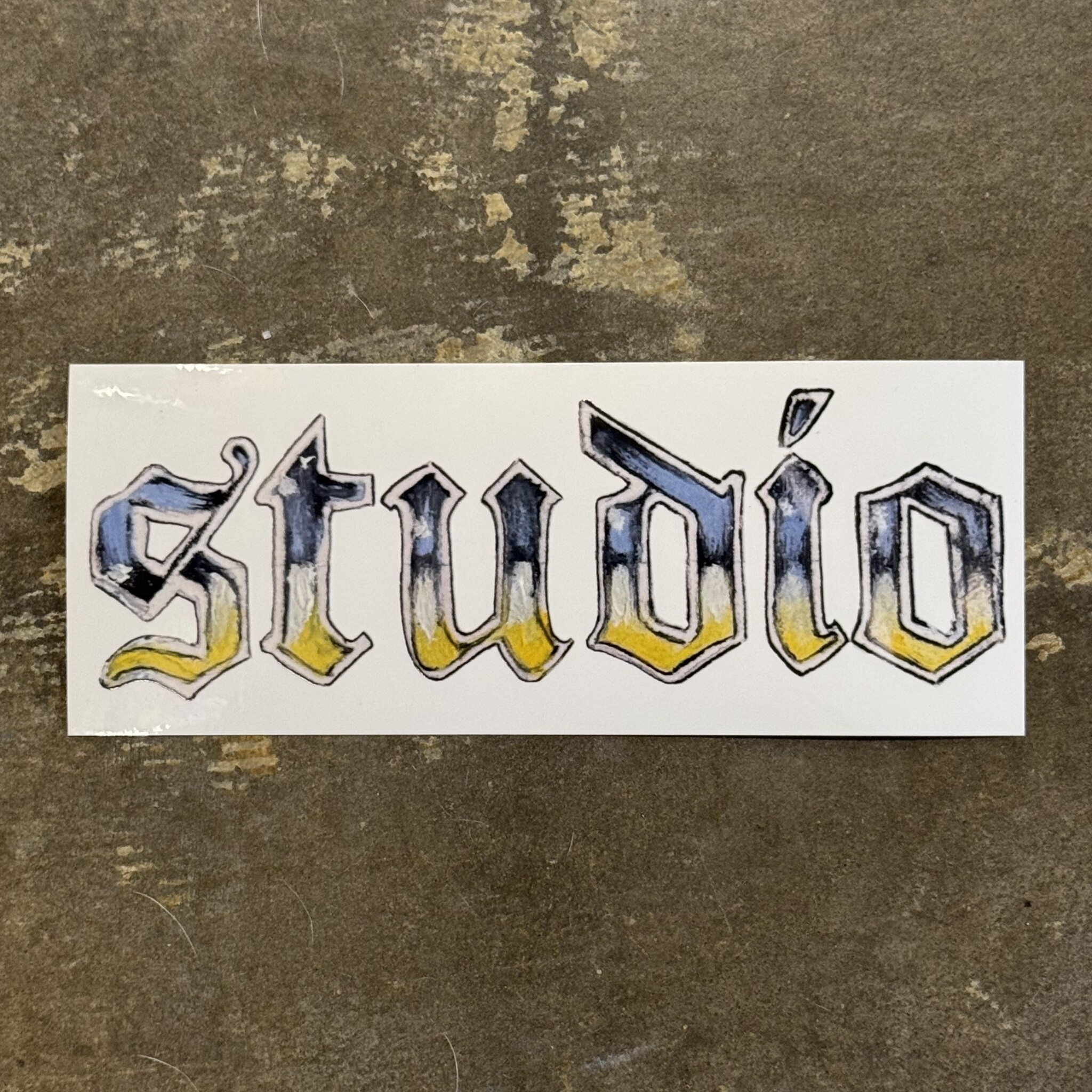 studio skate supply studio howyadoineverybody 8in x 3in sticker