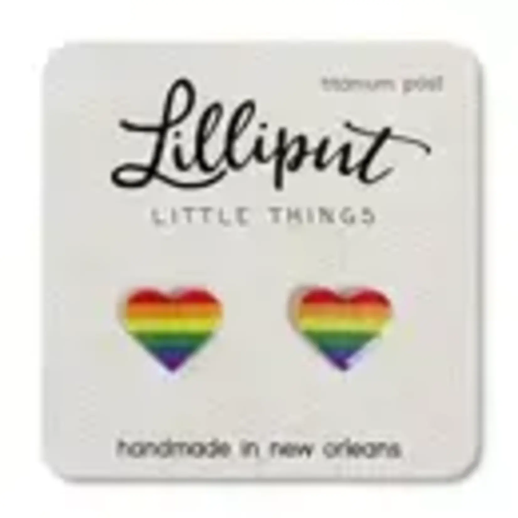 Lilliput Pride Earrings Rainbow
