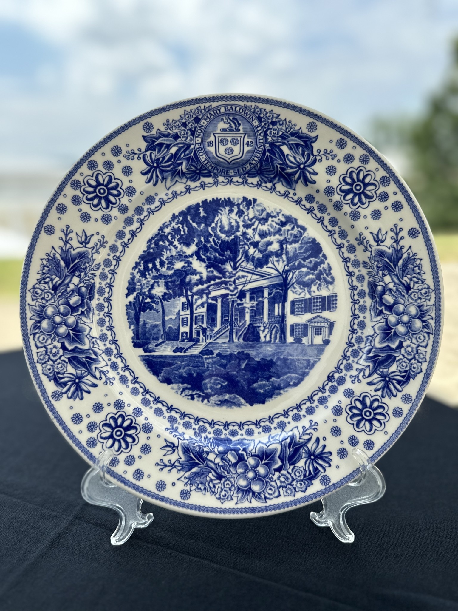 Blue Spode Santa Plate Dinner Plate Spode Blue Room Collection