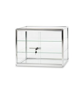 Glass display 24" x 12" x 18"H