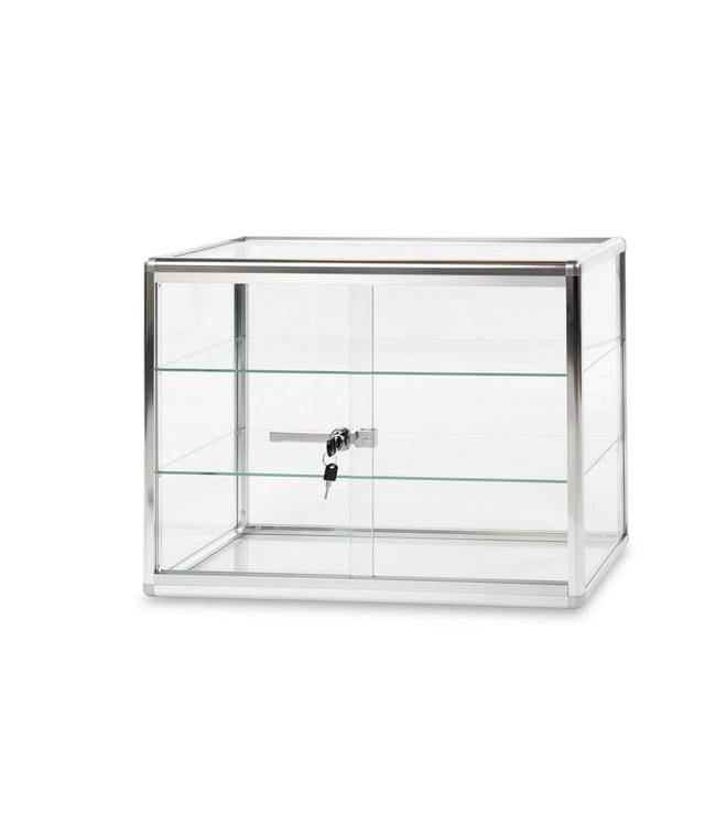 Countertop glass display 24" x 12" x 18"H