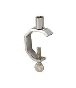 C clamp for round hangrail 1-1/4" à 1-5/16" steam 2", thread 3/8"-27