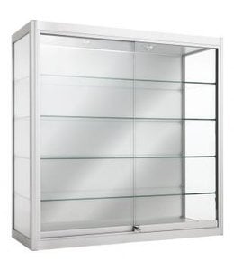 Aluminium  lit wallmount display case