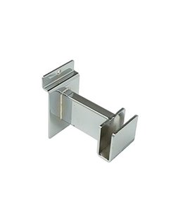 Hangrail bracket 2" for rectangular tubing 1/2'' x 1-1/2" for slatwall