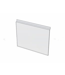 Sign holder 8-1/2" x 11"H for slatwall, acrylic