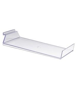 Shelf acrylic slanted for baseball cap 7" x 12" for slatwall, acrylic