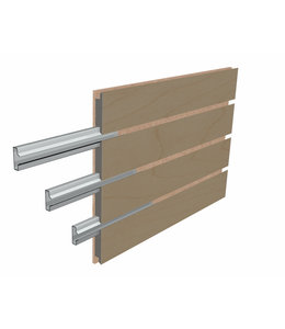 96 "x 48''H Slatwall Panels | Heavy-Duty Inserts | Maple Slatwall.