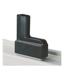 Moulded plastic base with magnet