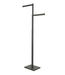 Black 2 Way rack with straight arms, rectangular tubing