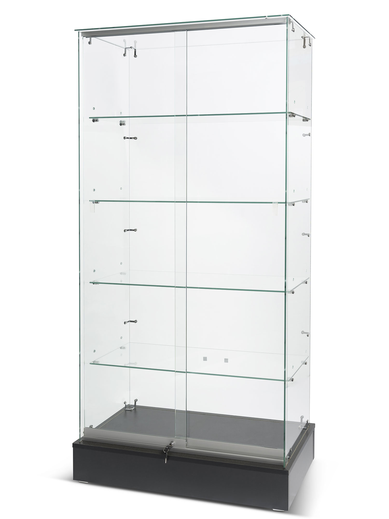 Vitrine en verre sur verre économique36"x16"x72"H Mobico inc.