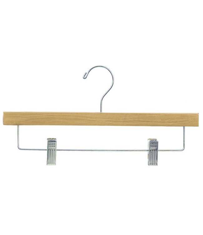 Naturel wood pant hanger 14''  - Box of 100