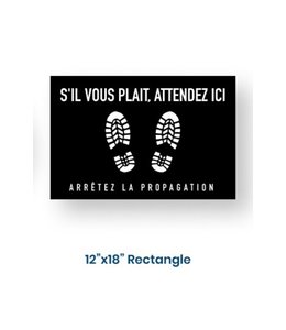 12 x 18 floor sticker (attendez ici)