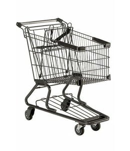 Large shopping cart, 151 liters, 36.5" X 18.5" X 36.25"