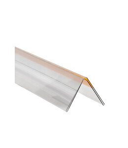 Double porte-prix clair de 48" avec penture et autocollant