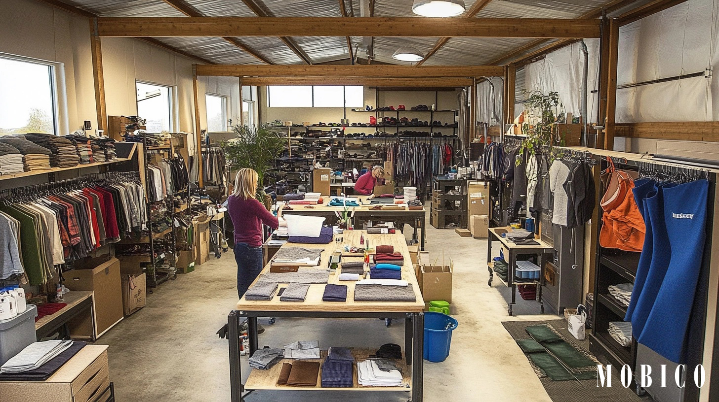 Boutique de vêtements qui recycle et réutilise les vêtements donnés pour faire de nouvelles créations