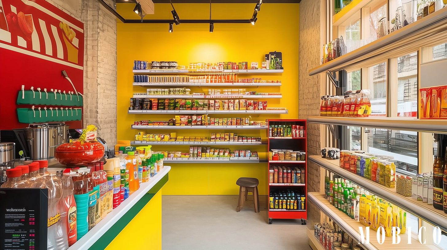 Boutique Hybride où l'on retrouve à l'intérieur d'un café une boutique éphémère