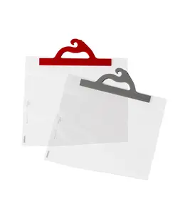 Plastic bag with rigid handle #103 - 12"W x 9"H
