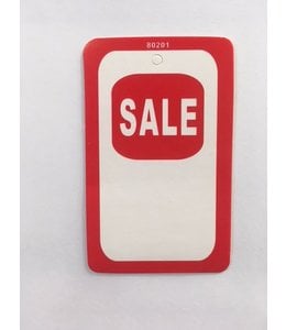 "SALE" tag 1.75" x 2.88"H