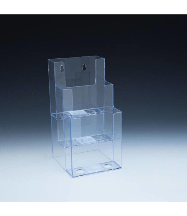 3 level counter/wall/SW brochure holder 4-1/2"x5-1/2"x9"H