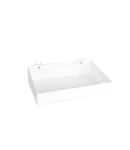 Cabaret d’acrylique blanc 1/8" pour panneau perforé