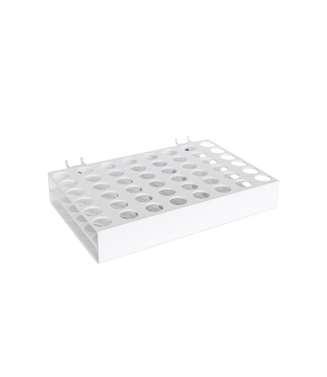 Cabaret organisateur d’acrylique blanc 54 trous pour panneau perforé