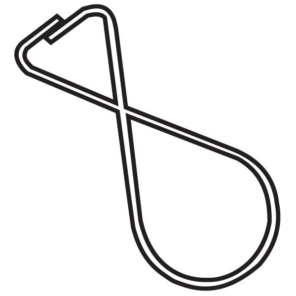 Lot De 24 Crochets Métal 18 Cm Pour Patrons Couture – Porte Patrons, Rangement Atelier – Charge Max 19 Kg, Diamètre 2.5 Mm