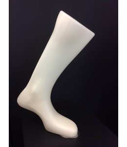 White plastic man foot with magnet, 15.5"H