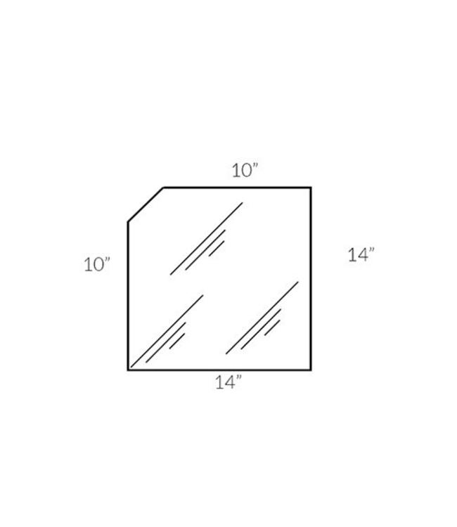 5mm tempered glass corner 45 degree