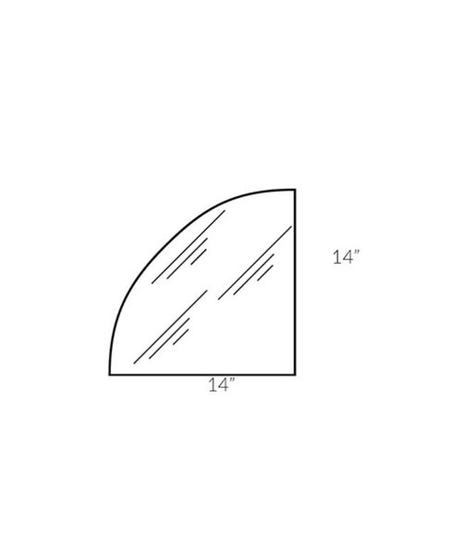 5 mm tempered glass round corner