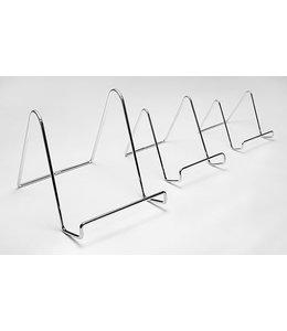 Support à livres/ assiettes -  chrome -  3 grandeurs disponibles