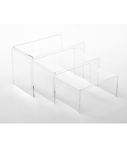 Small rectangular Risers, set of 3