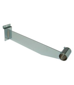Hangrail bracket 12" for round tubing 1” & 1-1/16” for slatwall