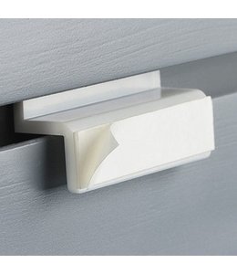 Adhesive slatwall bracket 2-3/8"L