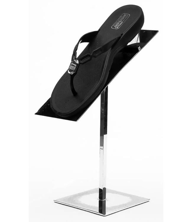 Chrome shoe stand 12''H