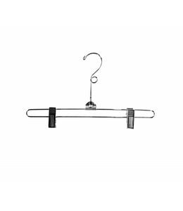 12" Metal hanger with clips, chrome