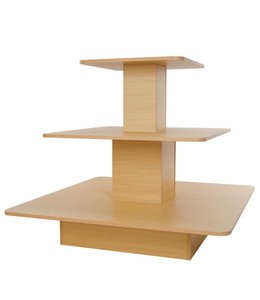 3 levels square table 48"x48"x42"H