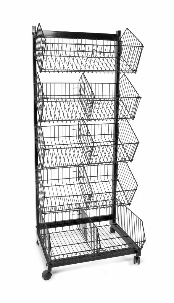 5 levels baskets on wheels 4722 Mobico Mobico inc.