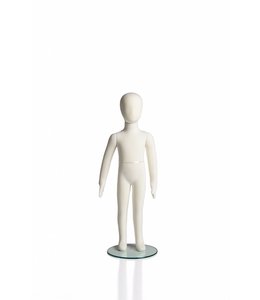 Mannequin enfant flexible, 6 ans, 41"H tissu crème