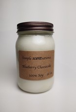 Simple Scentsation Blueberry Cheesecake 12 oz. soy candle