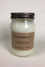 Simple Scentsation Strudel & Spice 16 oz. soy candle