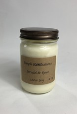 Simple Scentsation Strudel & Spice 12 oz. soy candle